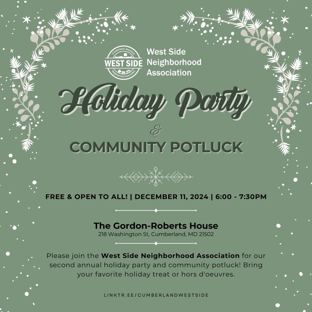 2nd Annual Holiday Party & Community Potluck | December Community Meeting