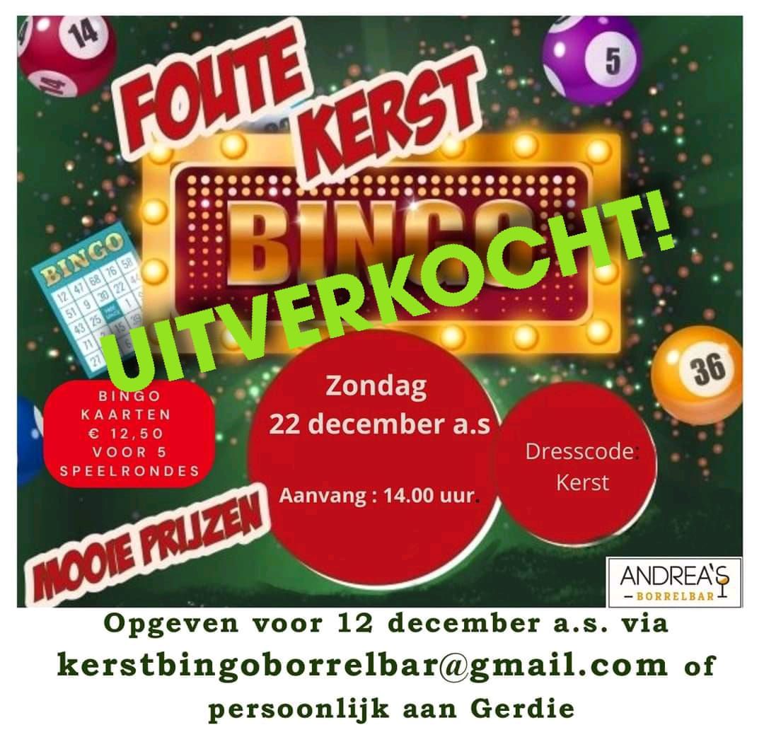 Jaarlijkse Foute Kerstbingo