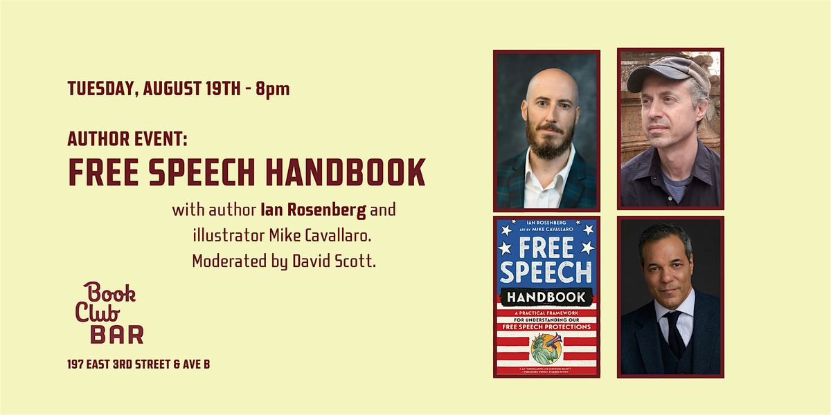 Author Event: Ian Rosenberg's "The Free Speech Handbook"