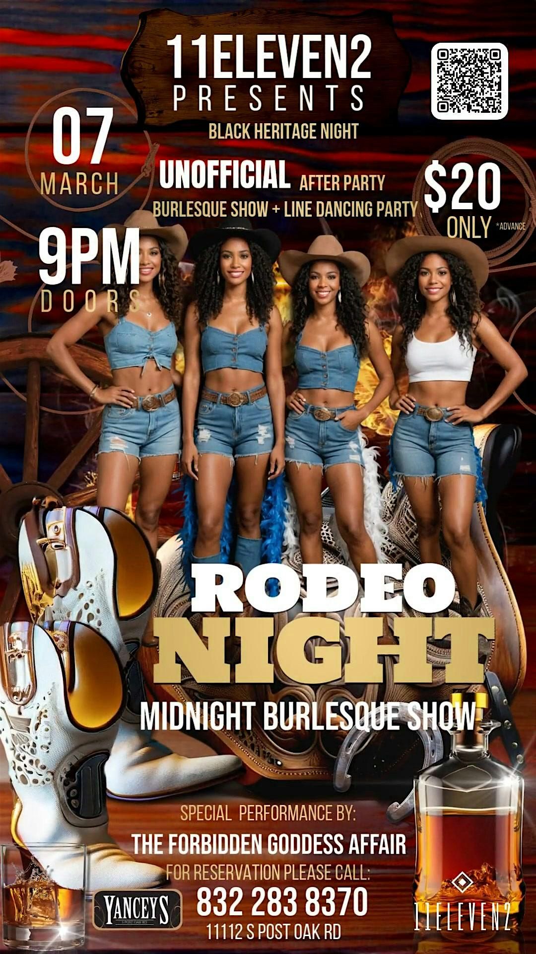 Bun B + Heritage Night + Midnight Rodeo Burlesque + Line Dancing