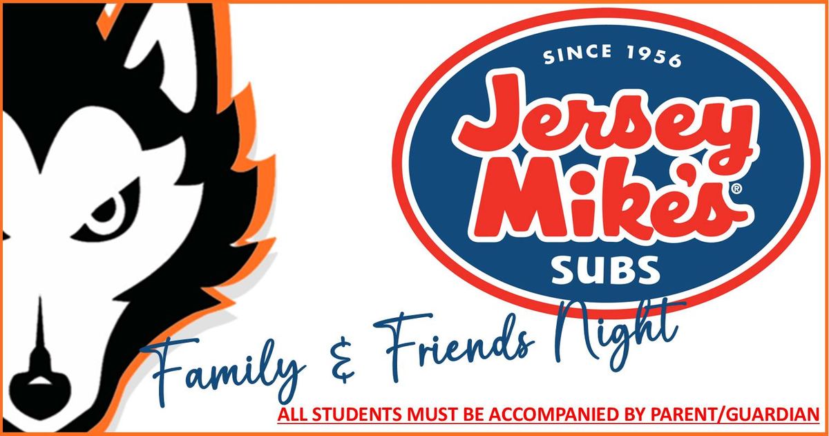 HMS Family & Friends Night @ Jersey Mike's Subs