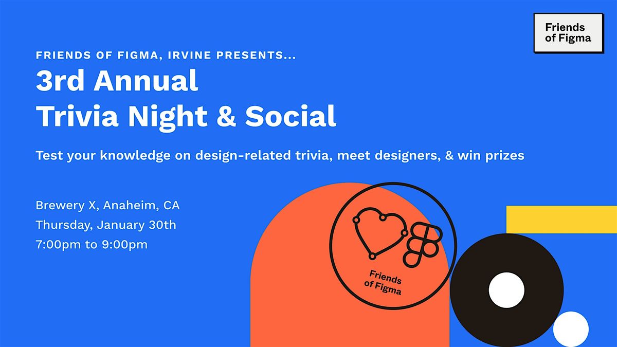 FoF Irvine - UX Design - 3rd Annual Trivia Night & Social