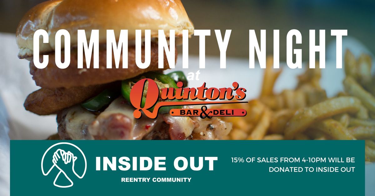 Community Night at Quinton's Bar & Deli