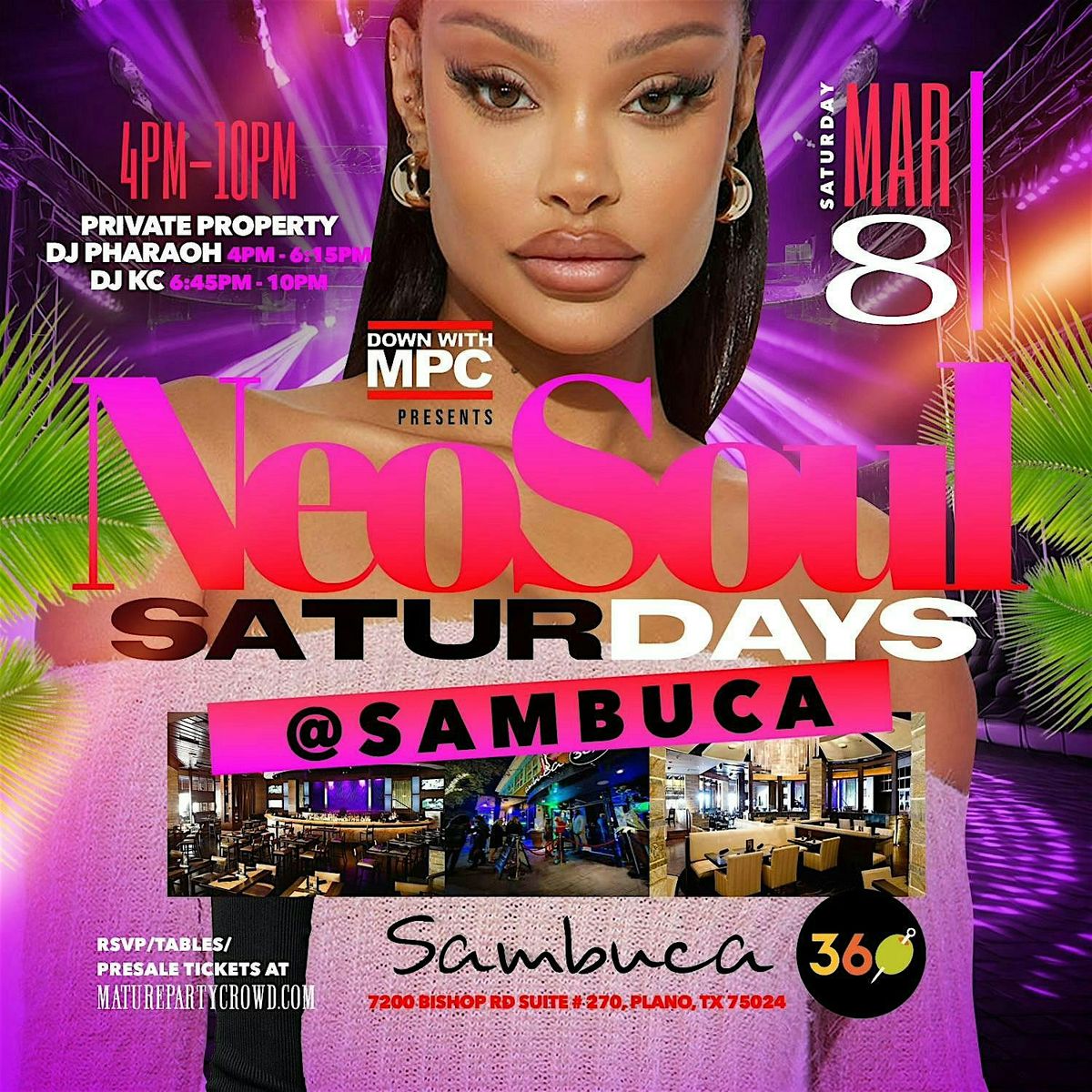 NEO SOUL "SATURDAYS" @ SAMBUCA 360