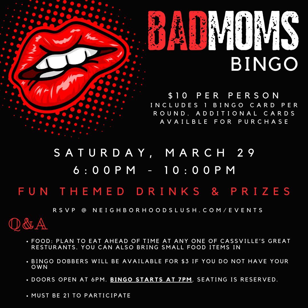 SOLD OUT - Bad Mom's Bingo