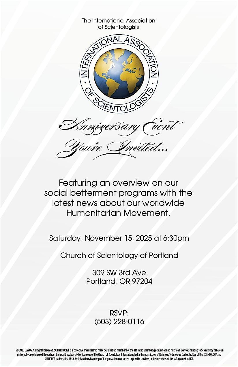 International Association of Scientologists Anniversary Event