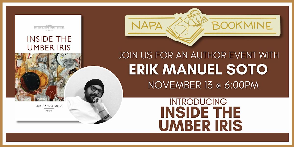 Author Event: Inside the Umber Iris by Erik Manuel Soto