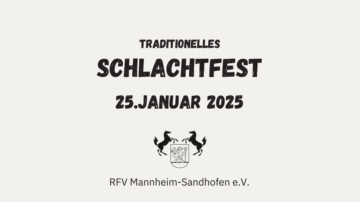 Traditionelles Schlachtfest