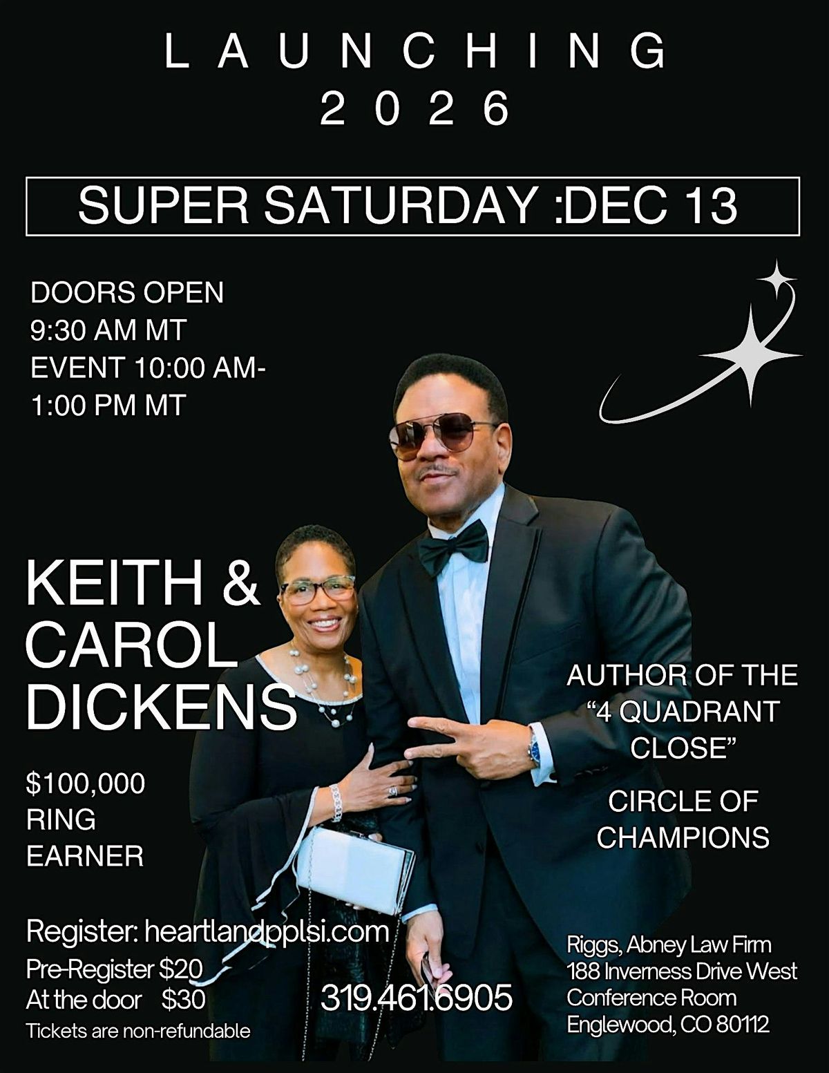 Launching 2026 with Keith & Carol Dickens