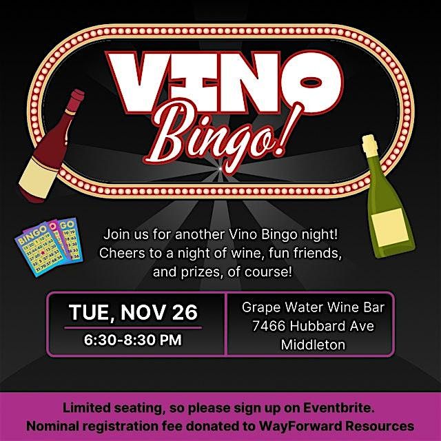 Vino Bingo at Grape Water