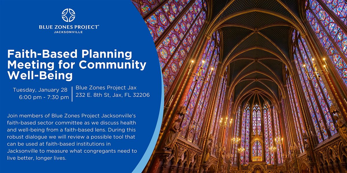 Faith-Based Planning Meeting for Community Well-Being (BZP Jacksonville)