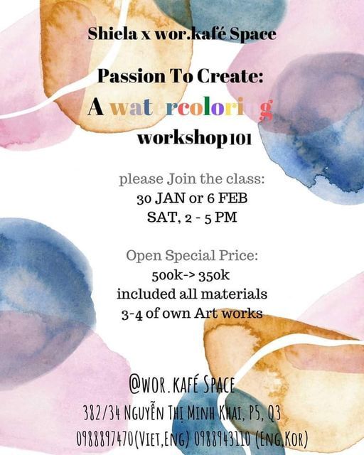 [workshop] Water Coloring - Wet&Wet Style