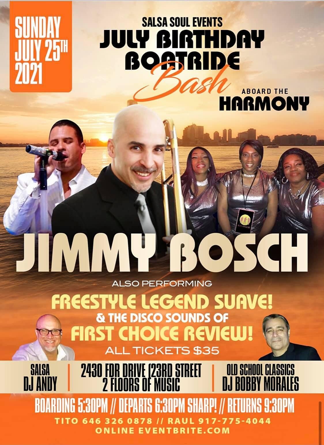 3X Boatride!! Soave (Freestyle) Jimmy Bosch (Salsa) & First Choice (Disco)