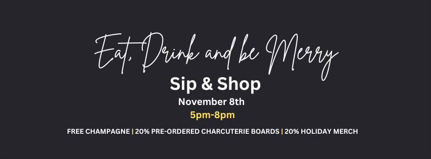 Holiday SIP & SHOP 