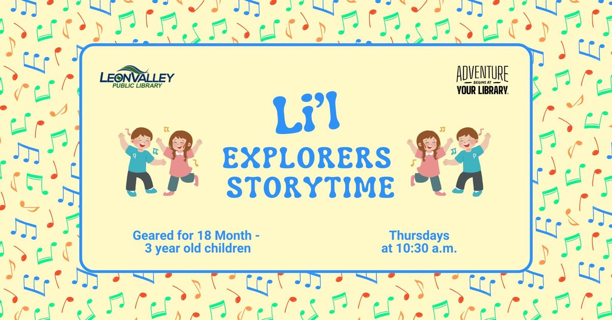 Li'l Explorers Storytime