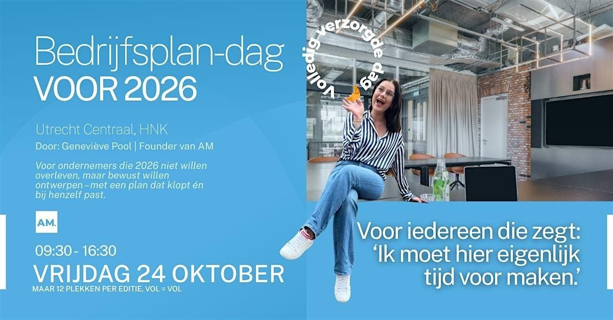 D\u00e9 Bedrijfsplandag van Ambitieuze Mensen - Geheel gecaterd!