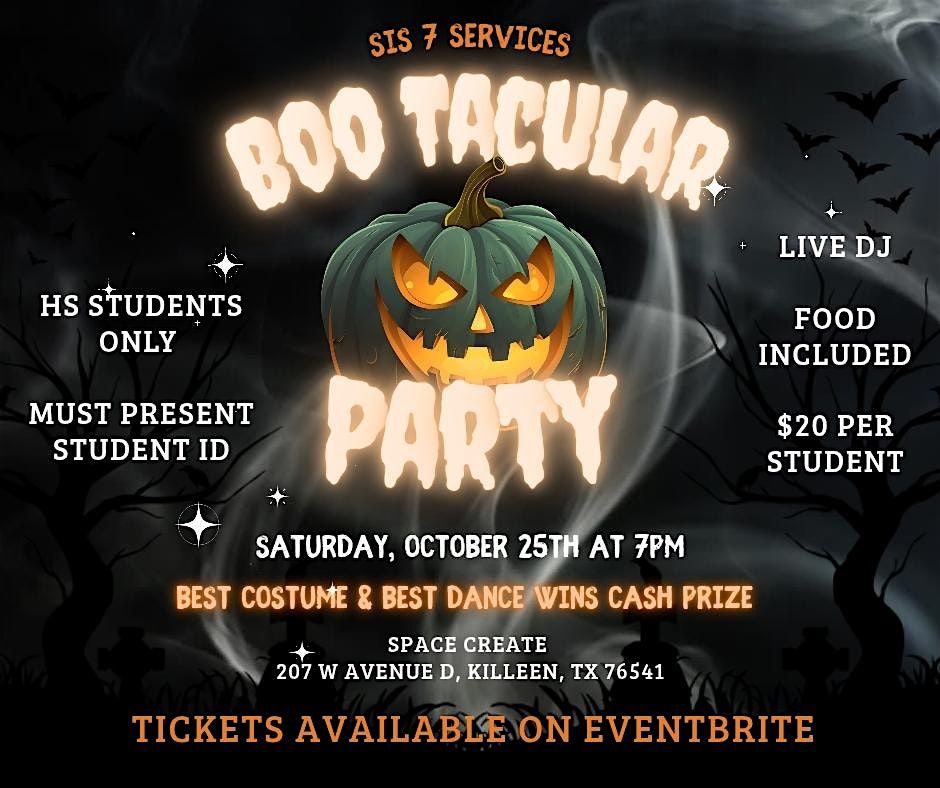 BOO TACKULAR HS HALLOWEEN PARTY
