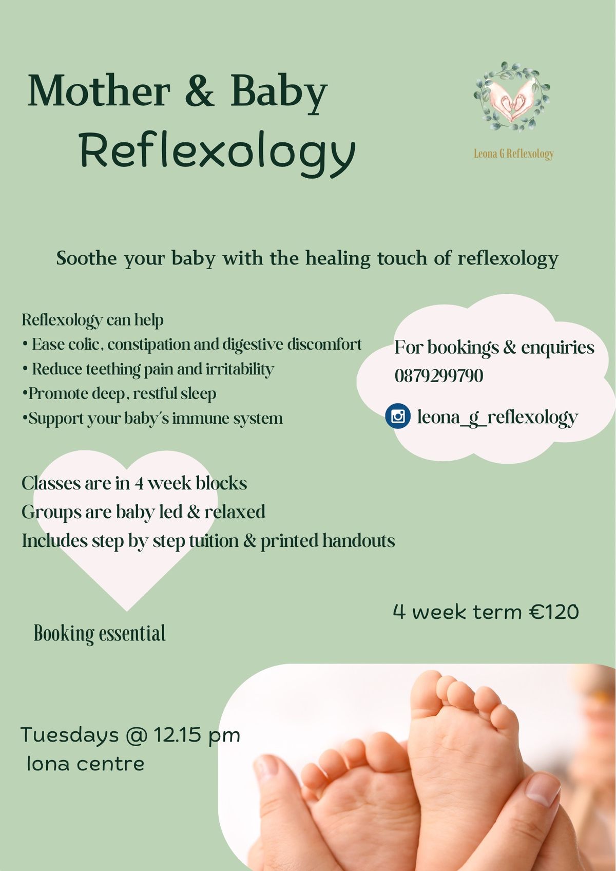 Mum & baby Reflexology Classes