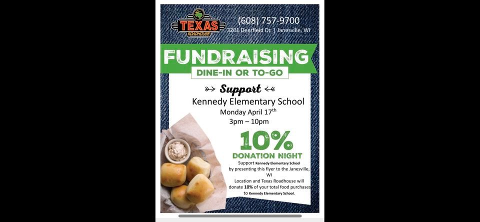 Texas Roadhouse Fundraiser for Kennedy PTO