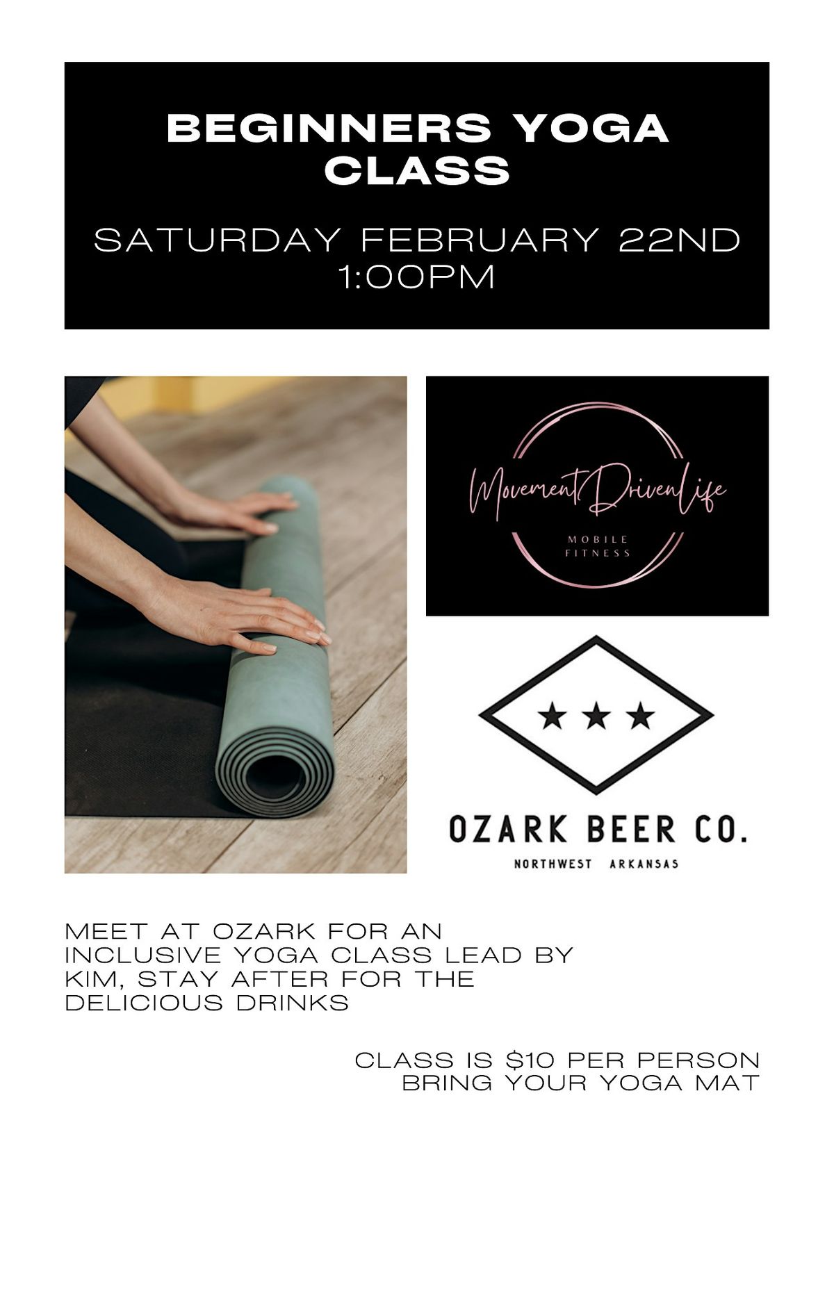 Beginners Yoga at Ozark Beer Co.