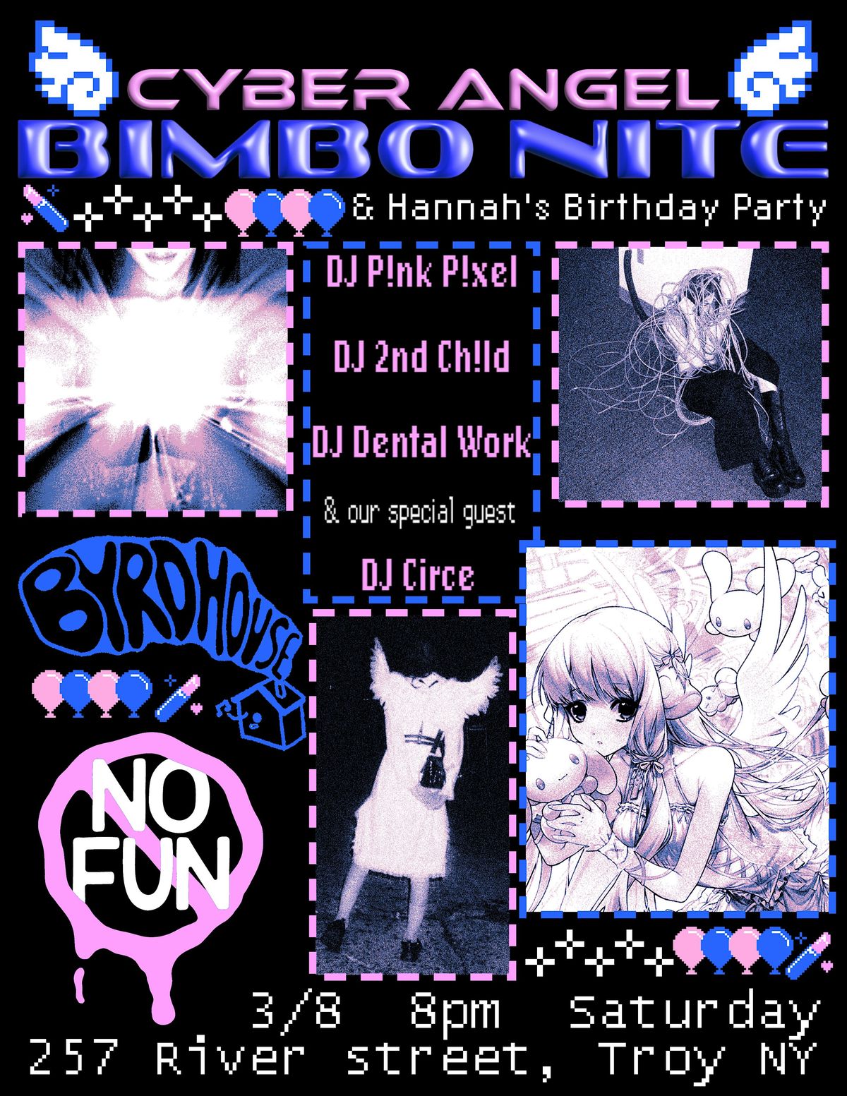 Bimbo Nite: Cyber Angel -DJ P!nk P!xel\/DJ 2ND CH!LD\/DJ Dental Work\/DJ Circe