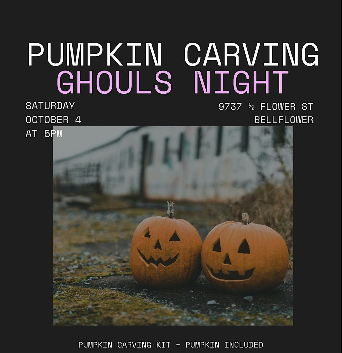 Pumpkin Carving Ghouls Night