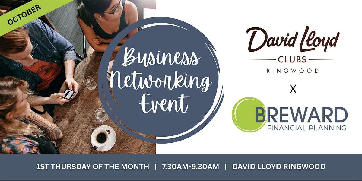 The Business Networking Event at David Lloyd Ringwood October'25