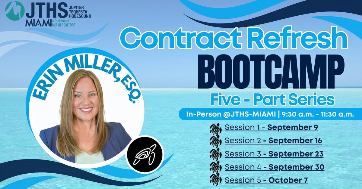 Contract Refresh Bootcamp \u2013 Five-Part Series