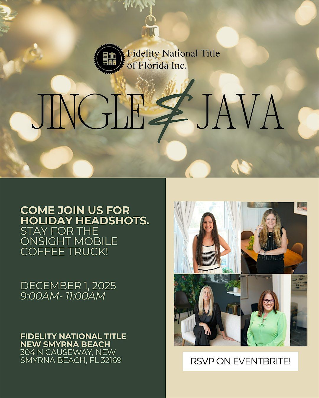Jingle & Java | Coffee & Headshots Event