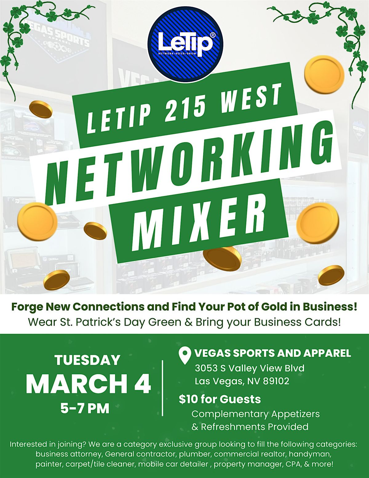 LeTip 215 West Networking Mixer