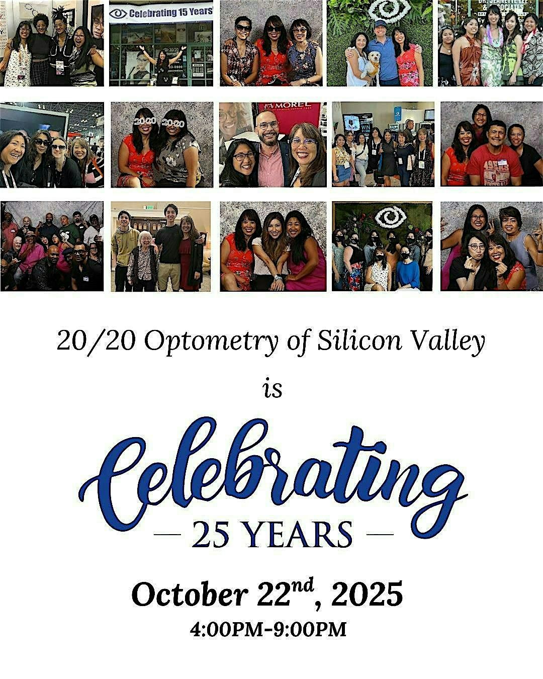 20\/20 Optometry of Silicon Valley 25th Anniversary