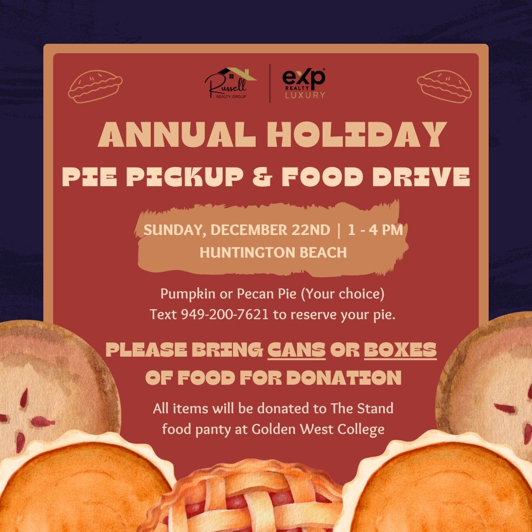 Annual Holiday Pie Pickup and Food Drive