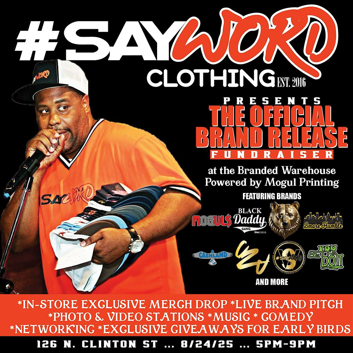 HENRY JONEZ &  SAY WORD CLOTHING PRESENTS: THE DROP THAT TALKS BACK