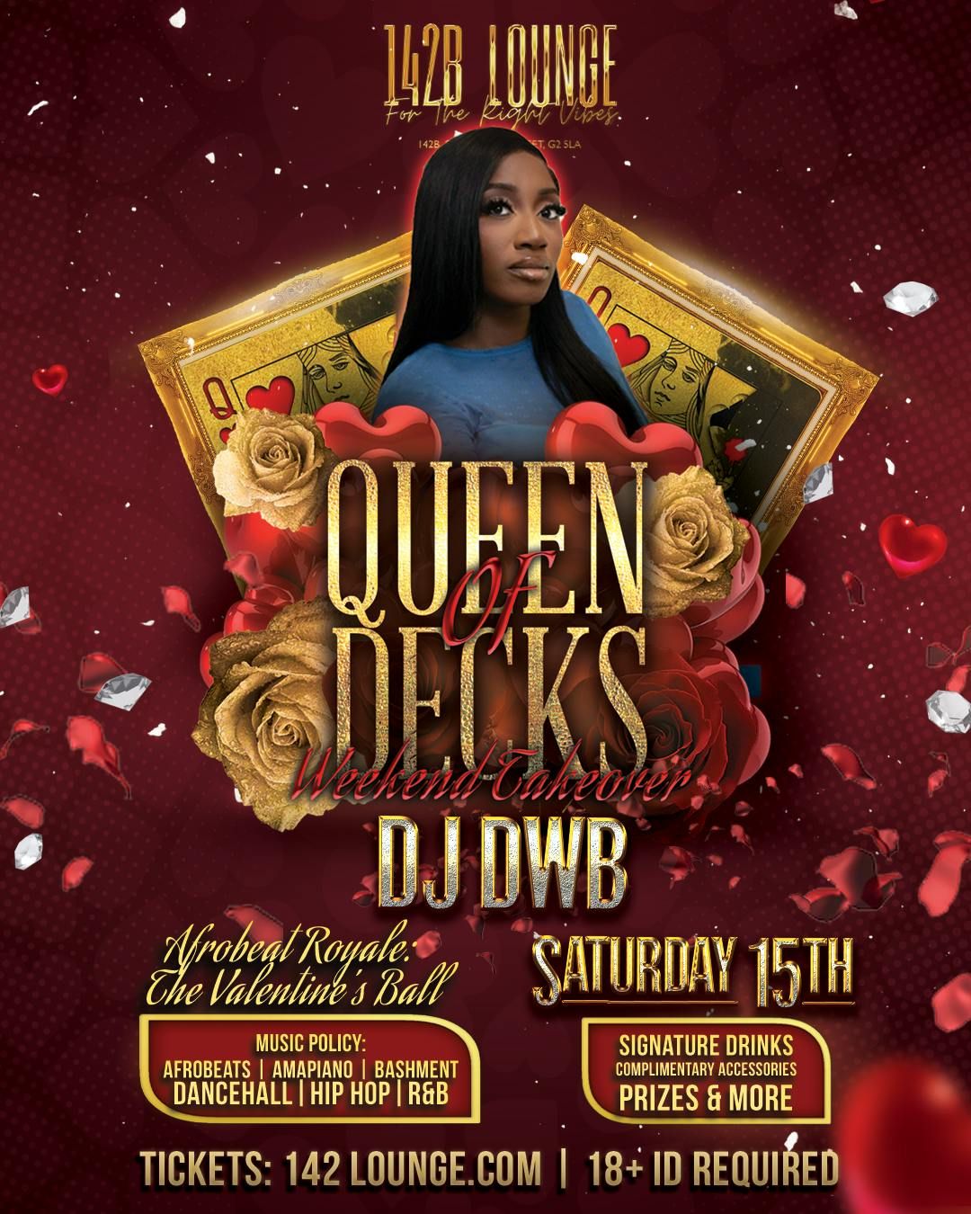 \ud83c\udf1f QUEEN OF THE DECKS\ud83c\udfa7with DJ DWB \ud83d\udd25\ud83c\udf39Valentine's Takeover\ud83d\ude80