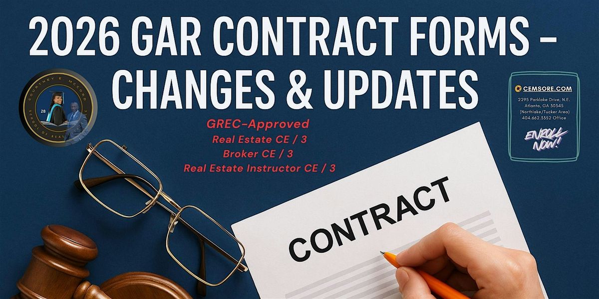 2026 GAR Contract Forms \u2013 Changes & Updates - In-Person & Virtual ZOOM