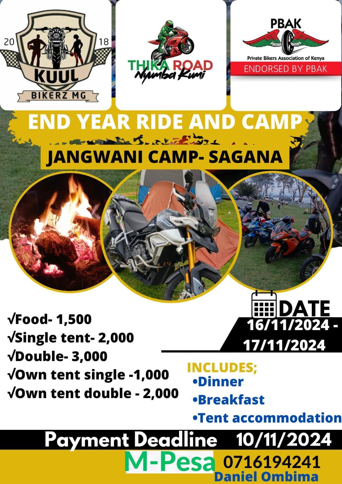 End of the Year Ride and Camp