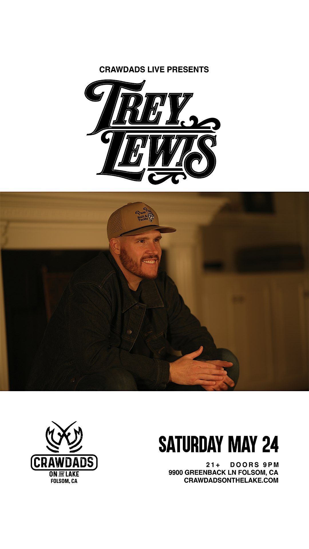 Nashville Recording Artist Trey Lewis at Crawdads on the Lake!