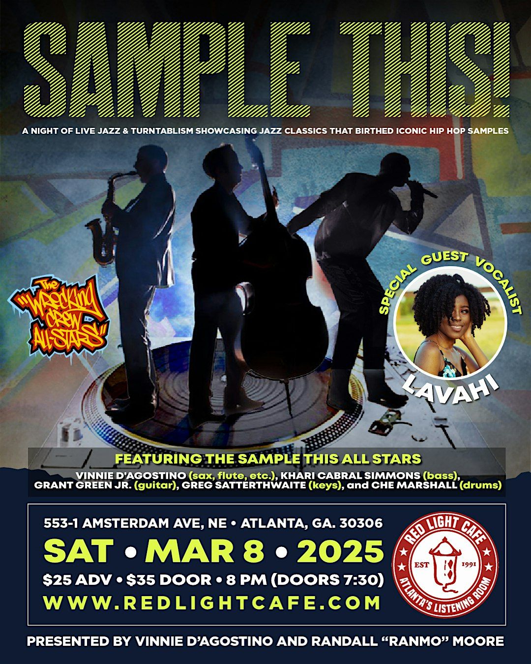 SAMPLE THIS! Live Funk Jazz Quintet & Hip Hop DJ feat. Lavahi (vocals)