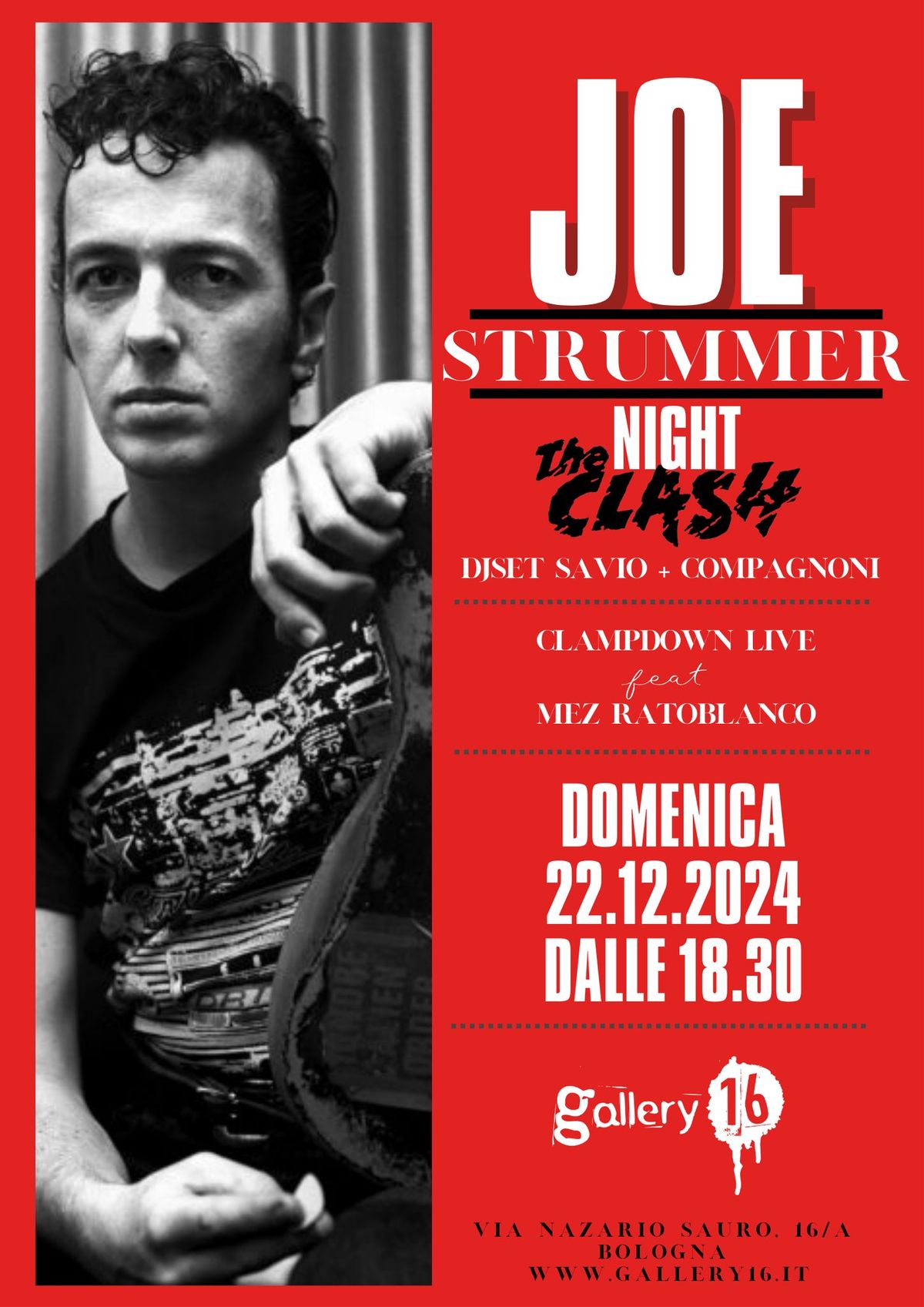 Joe Strummer night | Clampdown feat Mez Ratoblanco + DjSet Savio & Compagnoni