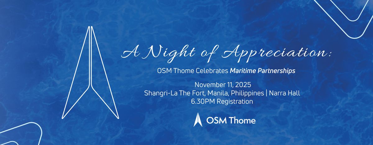 A Night of Appreciation: OSM Thome Celebrates Maritime Partnerships