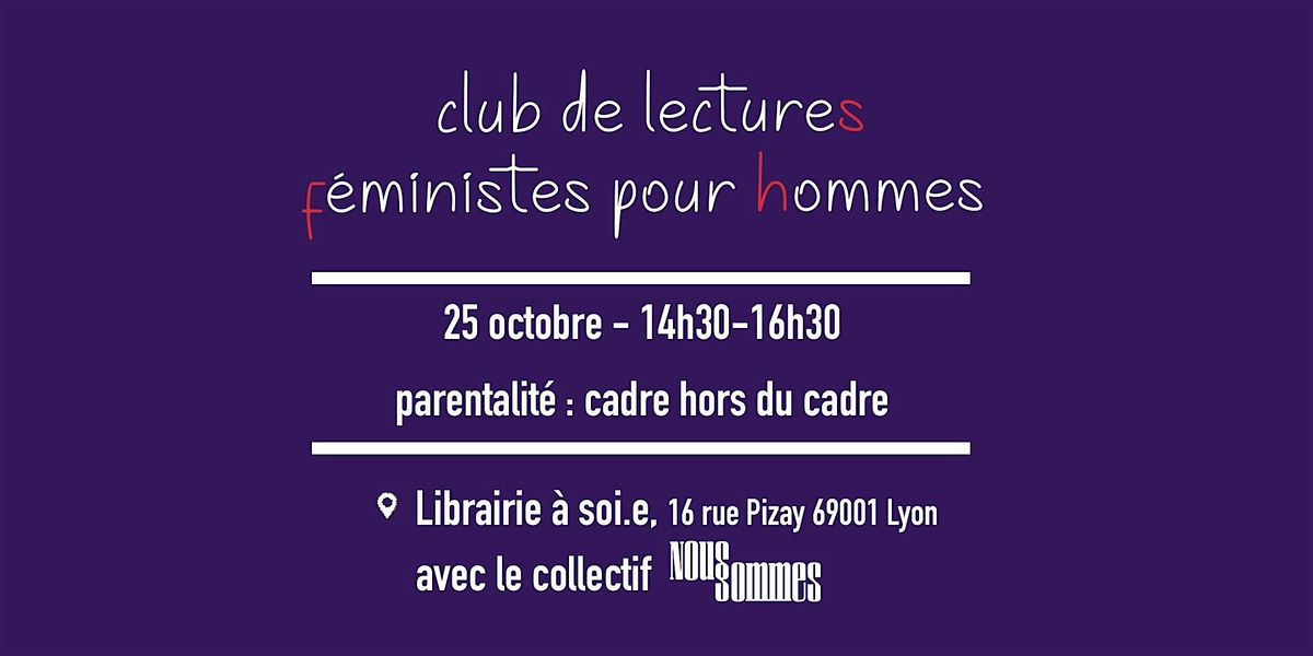 Club de lectures f\u00e9ministe pour hommes avec le collectif