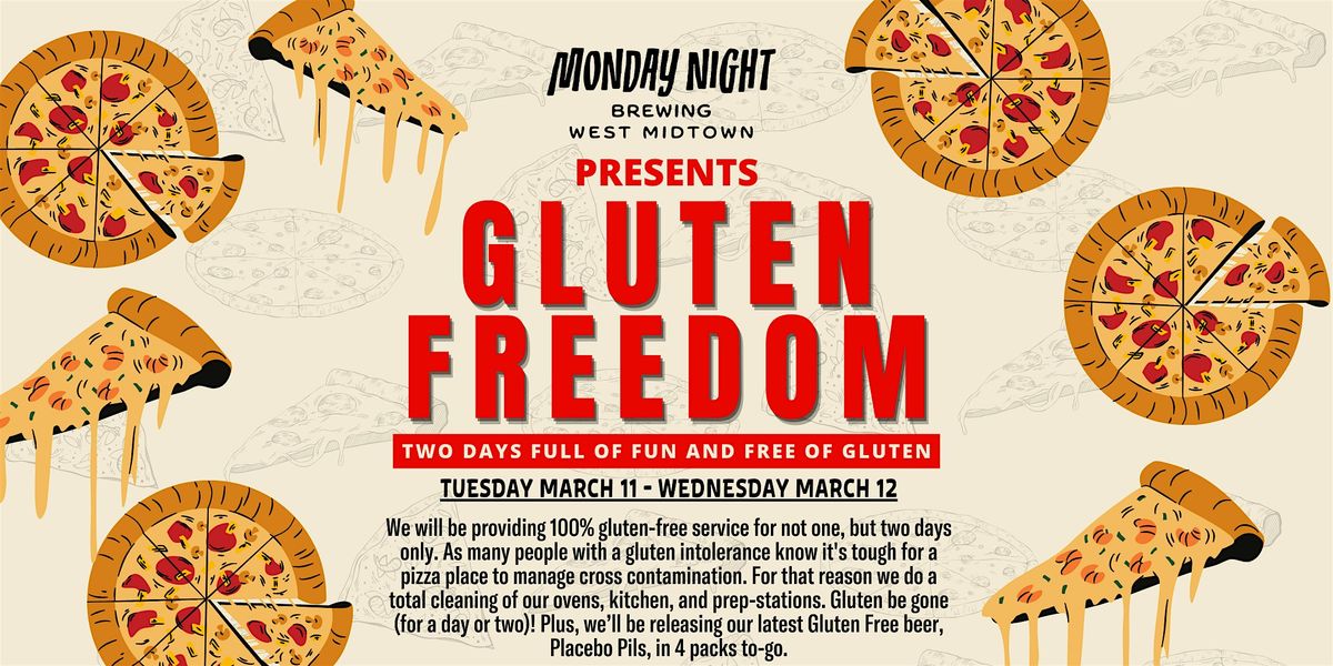 West Midtown Gluten Freedom:  TWO DAYS of gluten-free pizza and BEER!