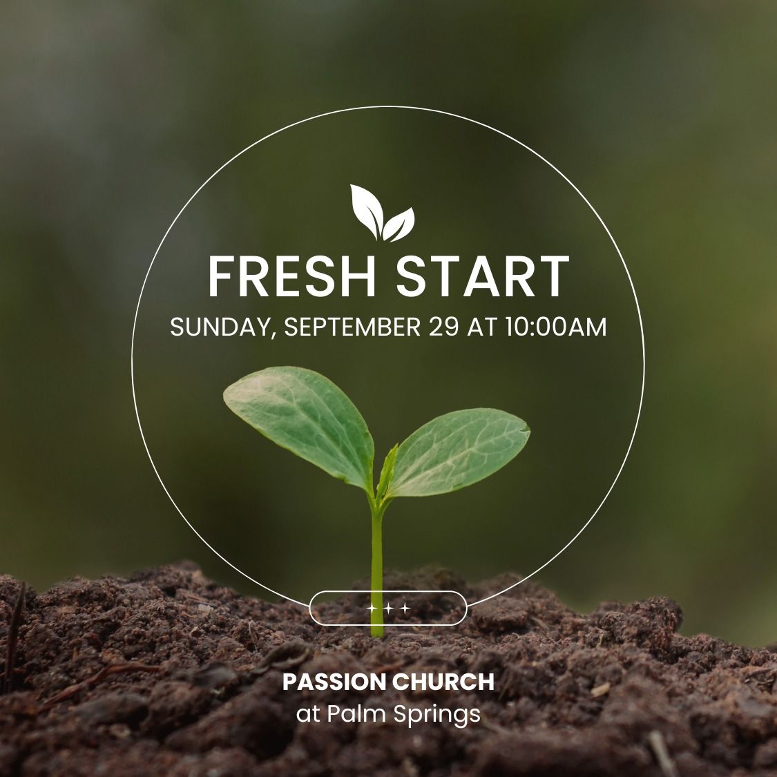 Fresh Start Sunday