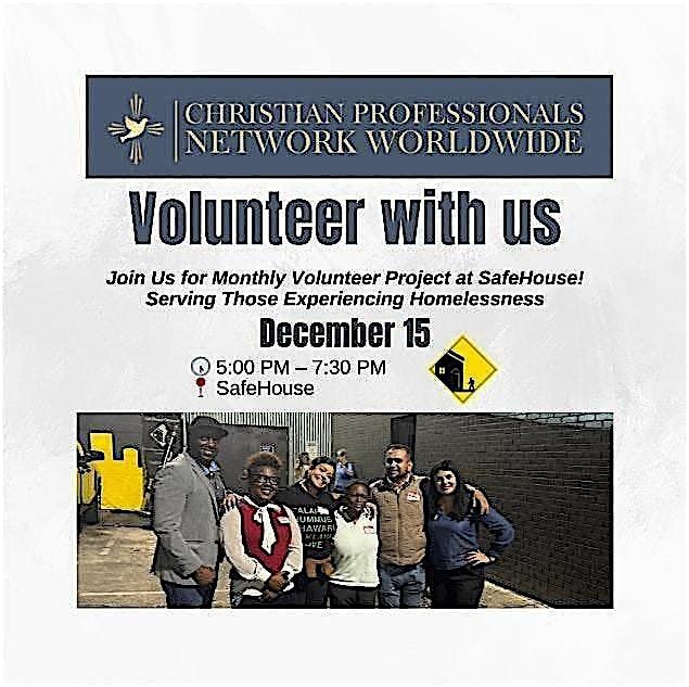 December Christian Professionals Network Volunteer With Us