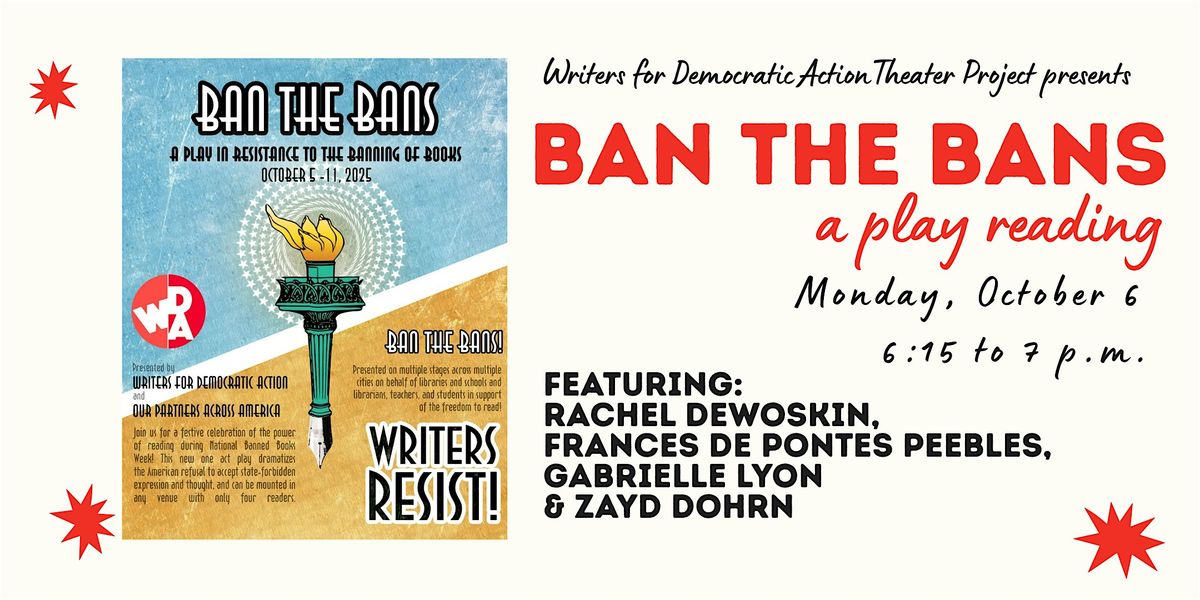 WDA presents Ban the Bans: A Play Reading