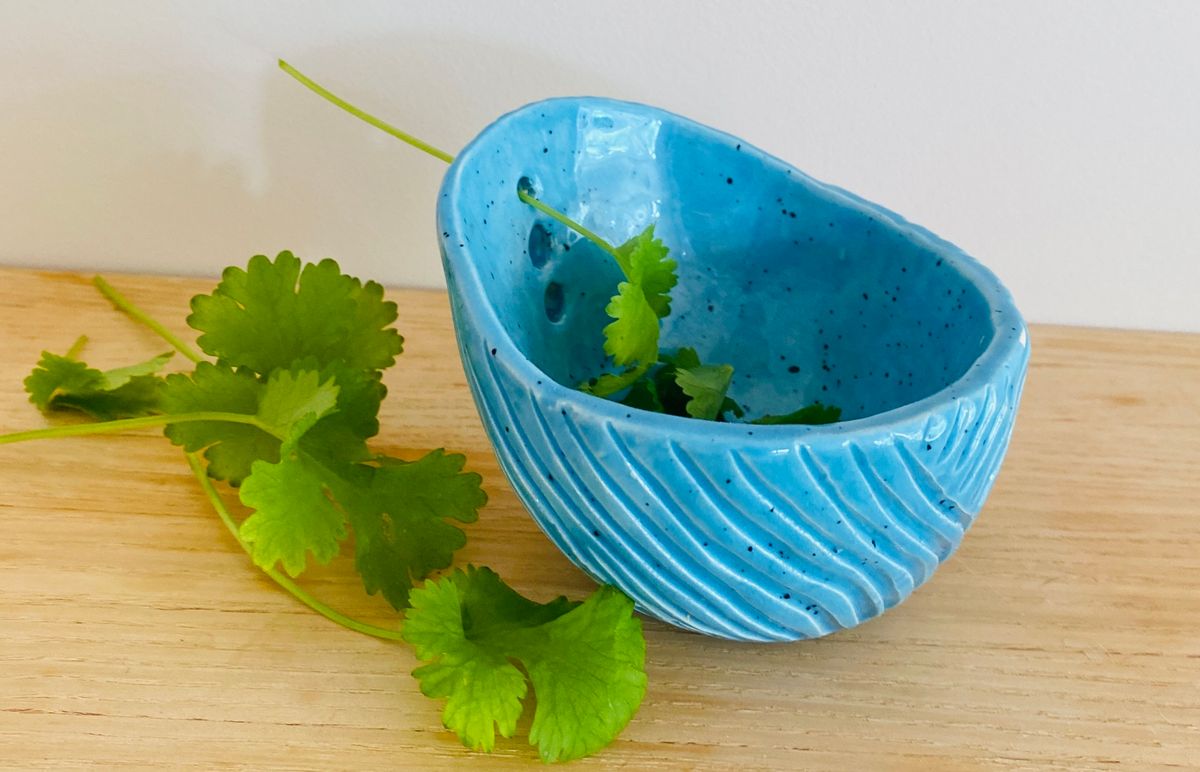 Beginners\u2019 pottery workshop -make a carved herb-stripping bowl