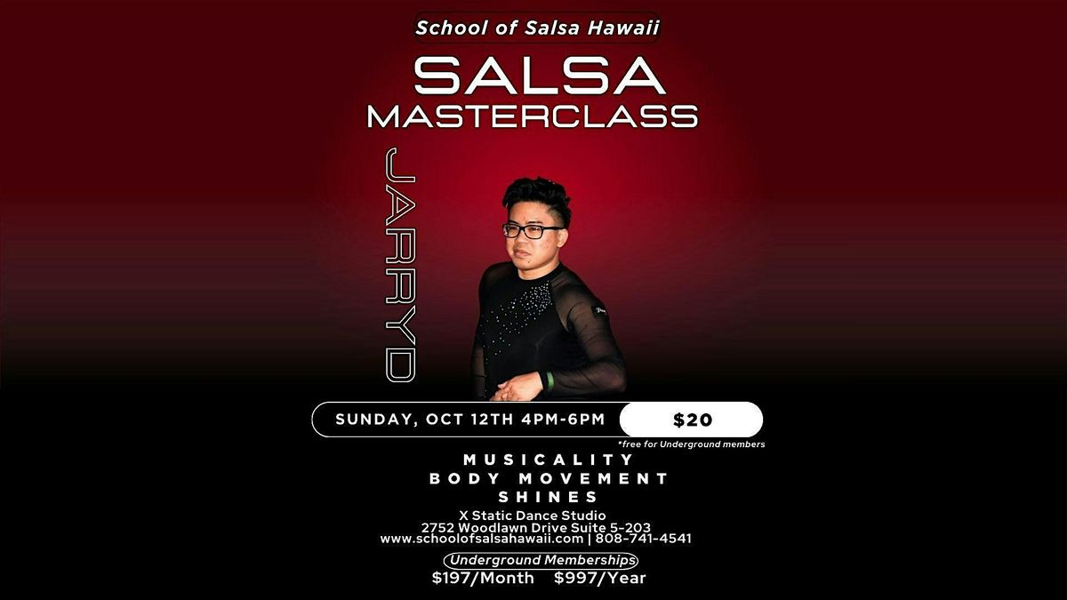 Salsa Masterclass! Musicality, Body Movement and Shines!