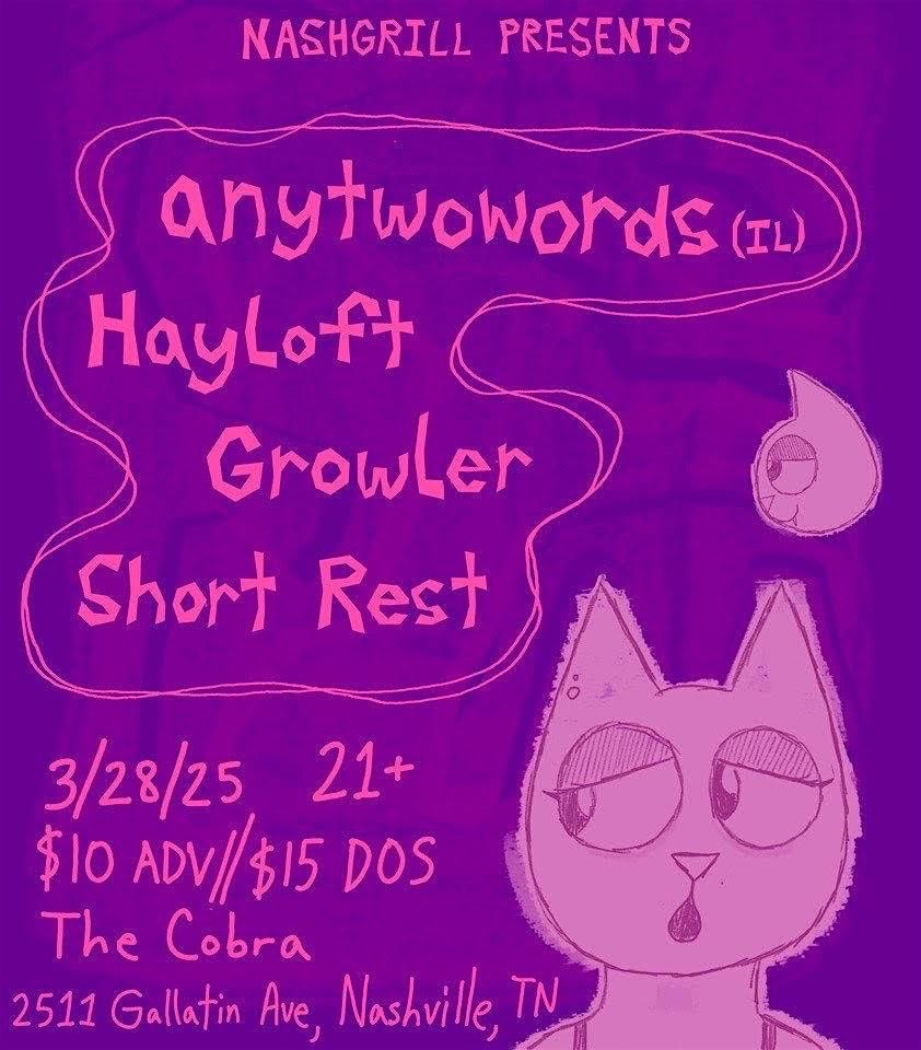 Venue: anytwowords | HayLoft | Growler | Short Rest