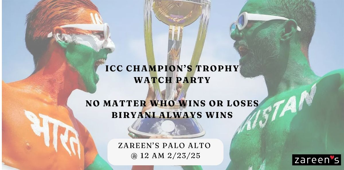 Pak Vs India Champion's Trophy 2025 Watch Party