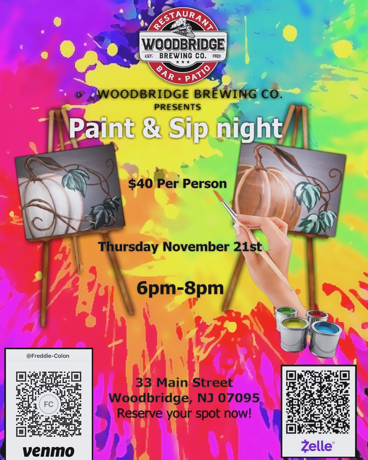 Paint your own pumpkin Paint Night 